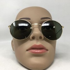 Unisex John Lennon Classic Circle Round Style Sunglasses, Dark Green