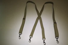 Men's Suspenders, Metal Snap-Ons, Belt Loops, Many Colors, X Without, USA Made