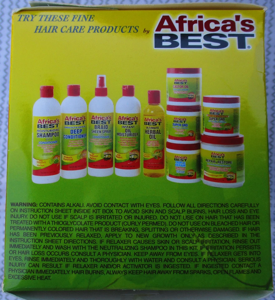 X3 Africa's Best Sistema Relajante Sin Lye Herbal Intensivo Doble Estado Aceite de Oliva Foto 2 de 4