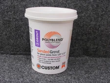 NEW! CUSTOM POLYBLEND 1 LB SANDED GROUT, BONE COLOR, 1/8" X 1/2", PBG3821-4