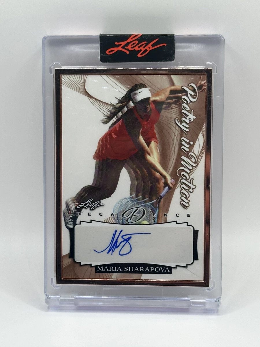 Maria Sharapova Auto 2022 Leaf Decadence Poetry In Motion /10 #PM