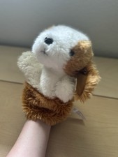 VTG Animal Alley Brown White Cocker Spaniel Dog Hand Puppet Toys R Us GUC