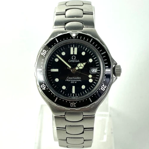 OMEGA Seamaster Pre Bond Watch 396.1062 Professional Diver 200m black steel mens