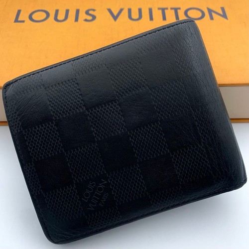 Louis Vuitton Portefeuille Marco NM Damier Leather Black Wallet Pre-owned From J