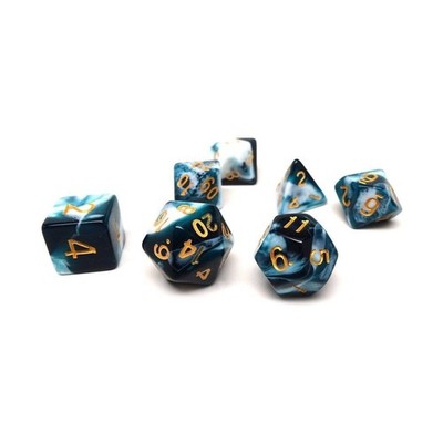 Easy Roller Dice Storm Cloud w/Gold (7) New