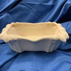 Vintage Off-White Glazed Ceramic McCoy Planter Oblong 8.5x5" Cream Glaze Cottage