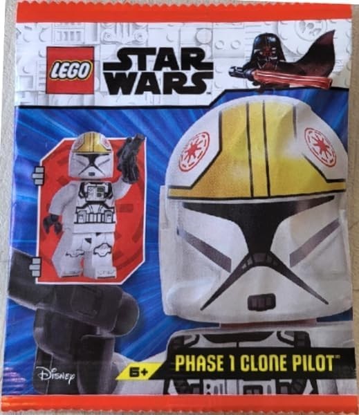 LEGO Star Wars: Phase 1 Clone Pilot Minifigure with Pistol - Ages