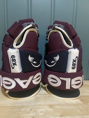 Eagle X89 X-89 Ice Hockey Gloves Men s Adult Senior Maroon Black White New