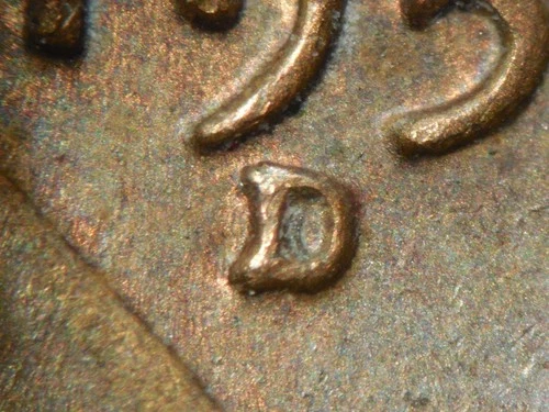 HIGH GRADE MINT ERROR 1958-D LINCOLN WHEAT CENT RPM#11  AU