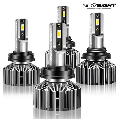 4x NOVSIGHT 9005 H11 Canbus LED Headlight High Low Beam 6500K Super White Bulbs - Picture 12 of 12