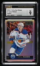 2016-17 O-Pee-Chee Platinum Rainbow Connor McDavid #1 CSG 9 Mint lb9