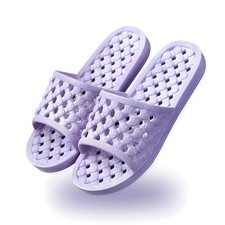 Shower Shoes Quick Drying Slippers for Women Men, 6.5-7 Women/5-5.5 Men Purple