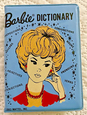 1963 Barbie Dictionary Websters Blue Vinyl Co...