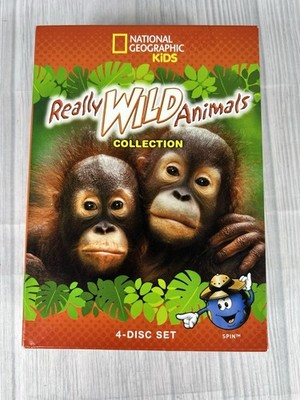Really Wild Animals Collection DVD 2015 4-Disc Set National Geographic Kids NEW