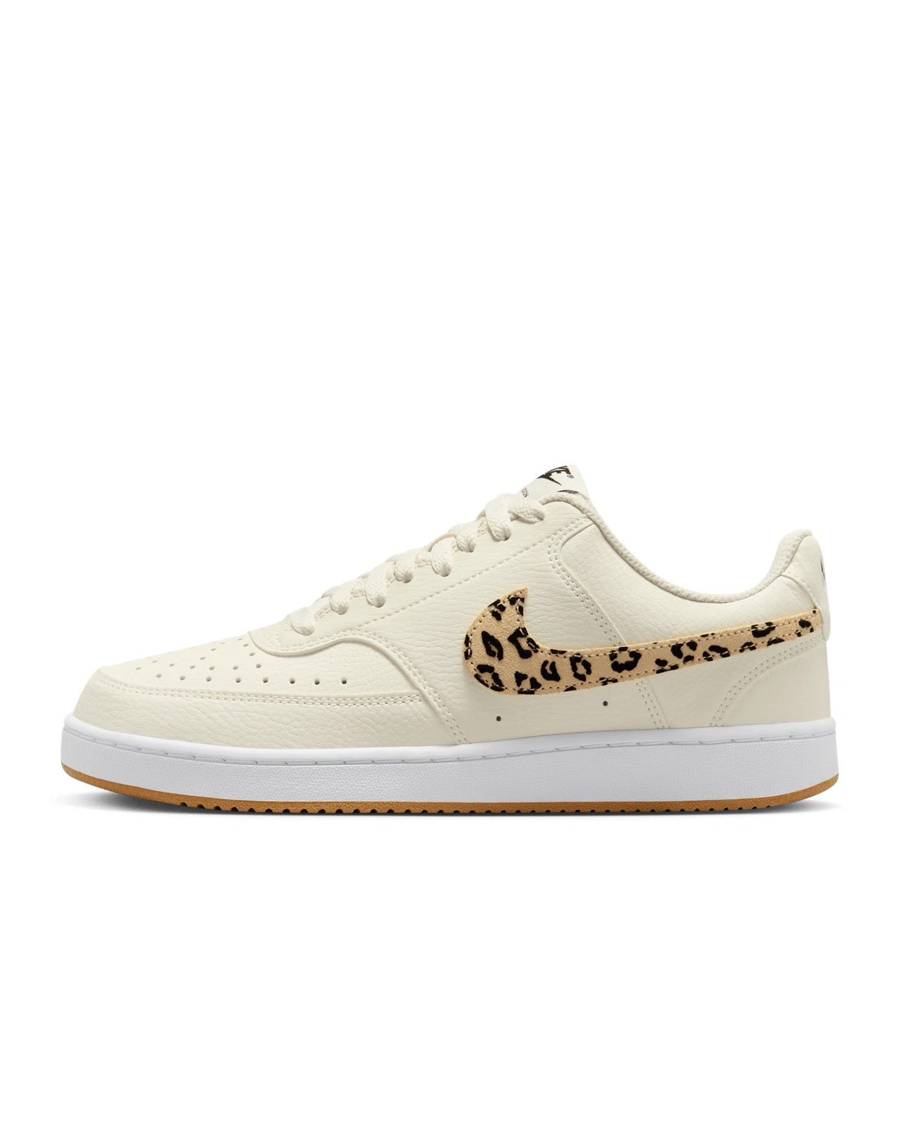 Nike Court Vision Low Sail White Leopard Quality Leather Trainer HF9552-100