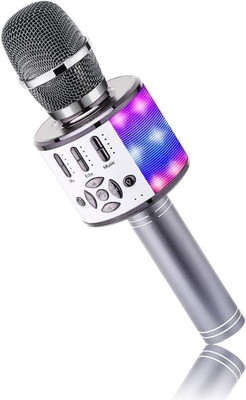  Karaoke Microphone Bluetooth 4 In 1 LED Wireless Speaker For Kids & Adults New