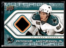2009-10 Upper Deck Rookie Materials Jason Demers San Jose Sharks #RM-JD