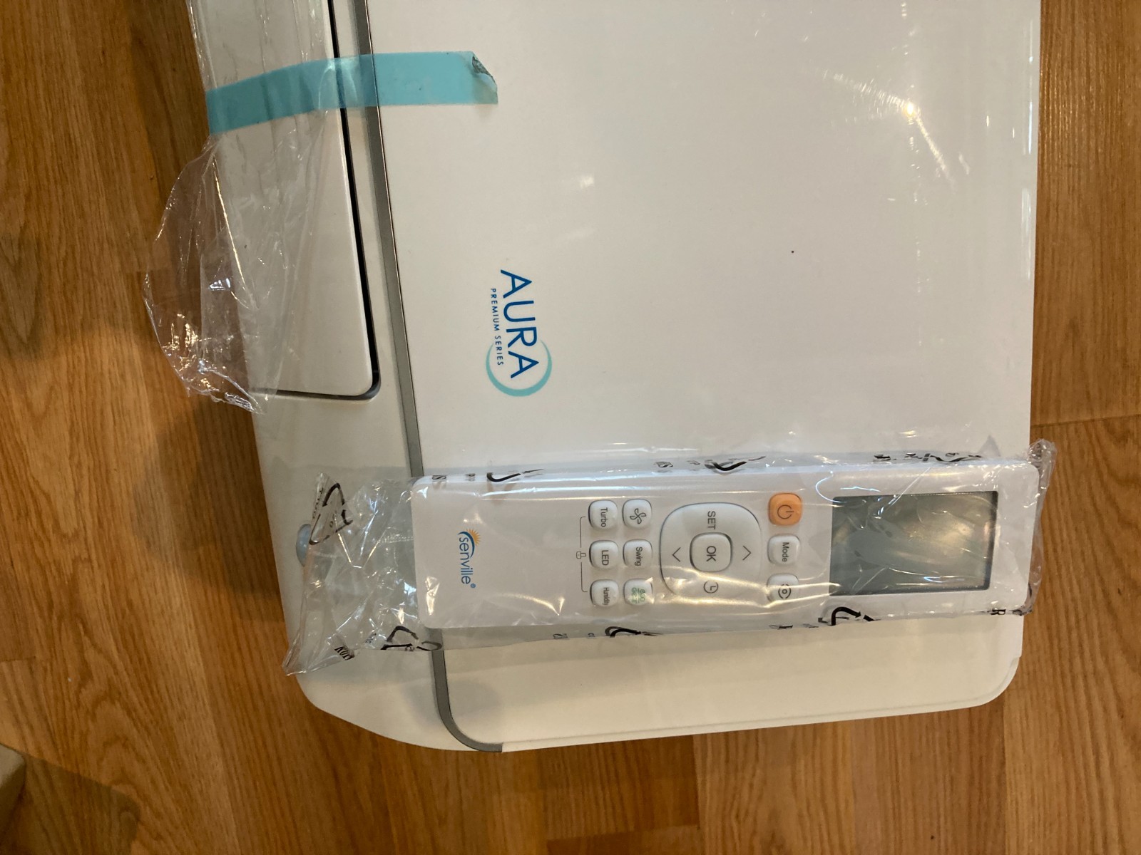 Unused Senville Minisplit Indoor Unit Aura Series 9000 BTU w/ 16' Lineset