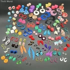 Vintage 1980s Costume Jewelry Lot 60+ Pairs Colorful Geometric Neon Earrings