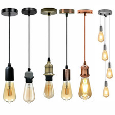 Vintage E27 Ceiling Light Fitting Pendant Light Suspension Base Adjustable Metal