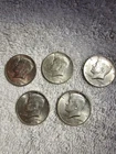 LOT OF 5 1964 KENNEDY HALF DOLLARS - $2.50 FACE - 90% SILVER