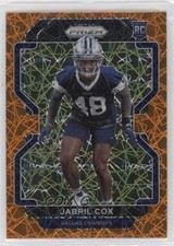 2021 Panini Prizm Rookie Lazer Prizm Jabril Cox #394 0t2
