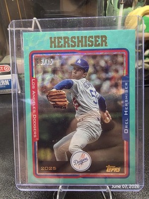 2025 Topps Archives '05 Topps Orel Hershiser Aqua Scope /75 #217