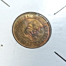 PERU 1979  10 SOLES  DE   ORO  COIN - TUPAC AMARU  LM.