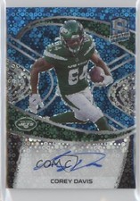 2021 Panini Spectra Signatures Neon Blue Prizm 2/30 Corey Davis #SIG-CD Auto s1i