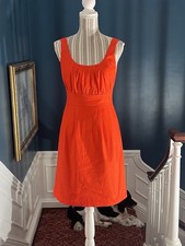 J Crew Suiting Size 4 Dress Orange Red Sleeveless NWT D425