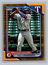 Pablo Guerrero 2024 Bowman Draft #BD-178 Gold #/50 RANGERS