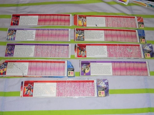 1984 G1 Transformers Autobot Optimus Prime Tech Spec Card with Lot of 9