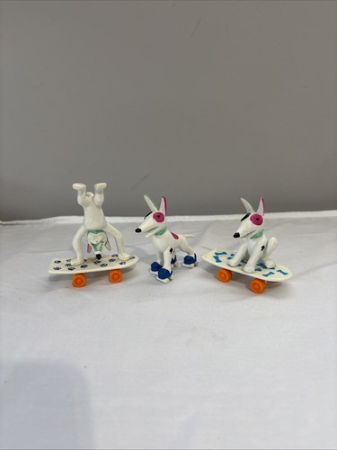 Vintage Rude Dog Skateboard PVC Figurines by Applause - Lot of 3