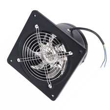 6" Exhaust Fan Ventilation Extractor Fan Wall-Mounted Square Blower For Office