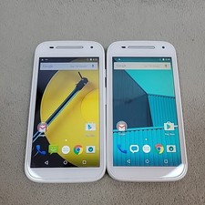 Lot of 2 Moto E 2nd Gen XT1526 Android 5.1 4G LTE Smartphones Factory Reset