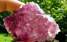 ⚒ Rotlila Fluorit Kristalle "Diamond Pocket", C-Pit, Okorusu Mine, Namibia ⚒🇳🇦