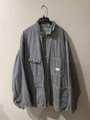 Vintage 1950's Big Mac Hickory Stripe Chore Jacket Payday Sz XL | eBay