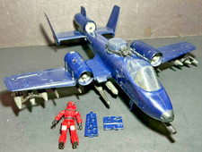 GI Joe Cobra Rattler w/Wild Weasel 100 Complete 1984 Jet A-10 Very Nice 2