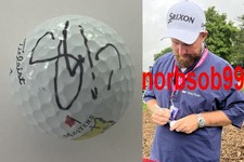 SHANE LOWRY SIGNED AUTOGRAPH TITLEIST PRO V1 MASTERS GOLF BALL w/EXACT PROOF COA