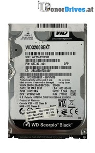 Western Digital WD3200BEKT-60PVMT0 - 320 GB - SATA - Pcb 2060-771692-005 Rev. A*