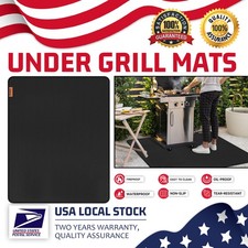 60  x48  Fireproof Fireplace Mat Hearth Rug - Wood Pellet Stove Hearth Pad - F...