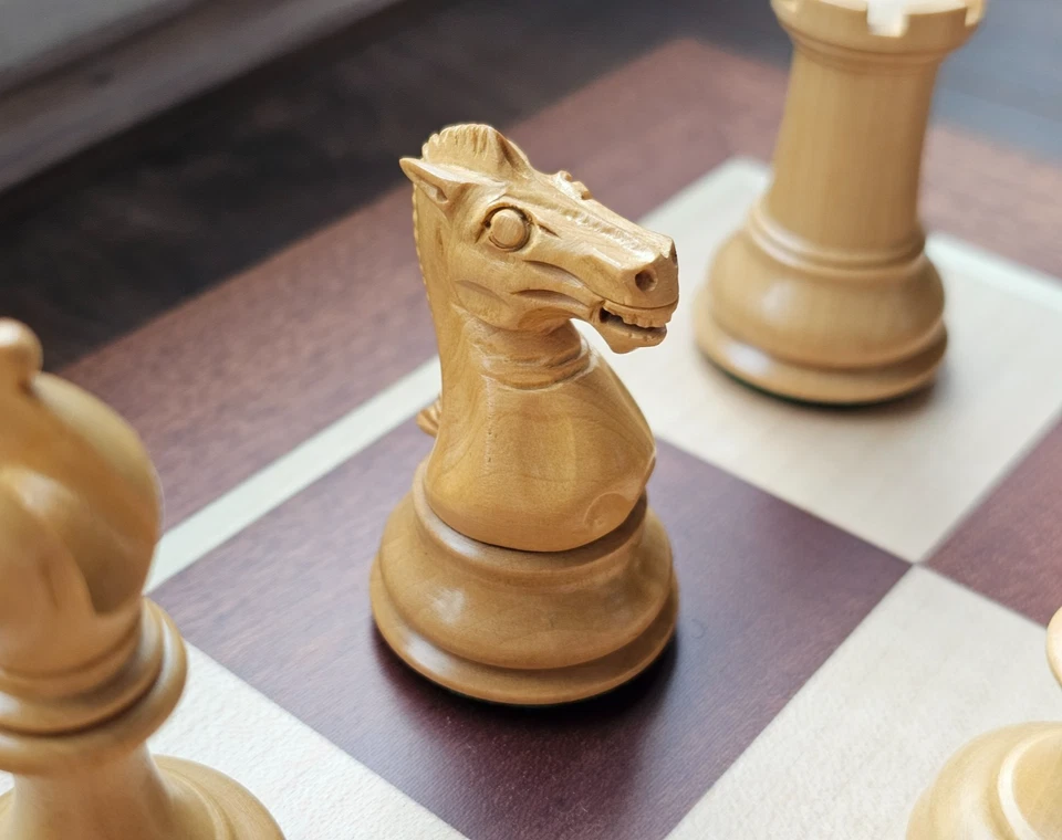 Sovereign Series Ebony & Boxwood Chess Pieces - 3 Inch (board not included) - Image 4 of 4