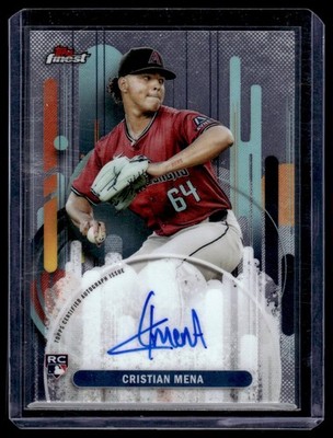 2025 Finest Autographs Cristian Mena Rookie Auto Arizona Diamondbacks #FA-CME