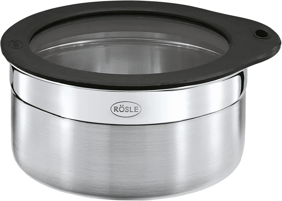 Rosle 16556 Barattolo Con Coperchio Salvafreschezza, Argento, 12 Cm/6.3 Cm H - Immagine 3 di 4