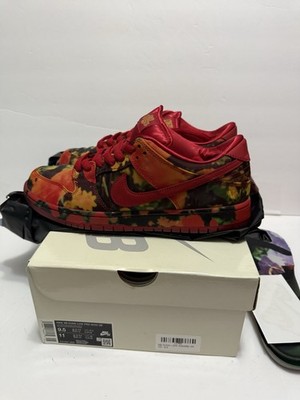 Nike SB Dunk Low Pro QS Wizard of Oz Poppy Field FZ1291-600 Sz. 9.5 Mens 1x Worn