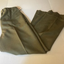 NWT Pendleton Green 100 Wool Career Trouser Pants Pockets Size 16 Womens