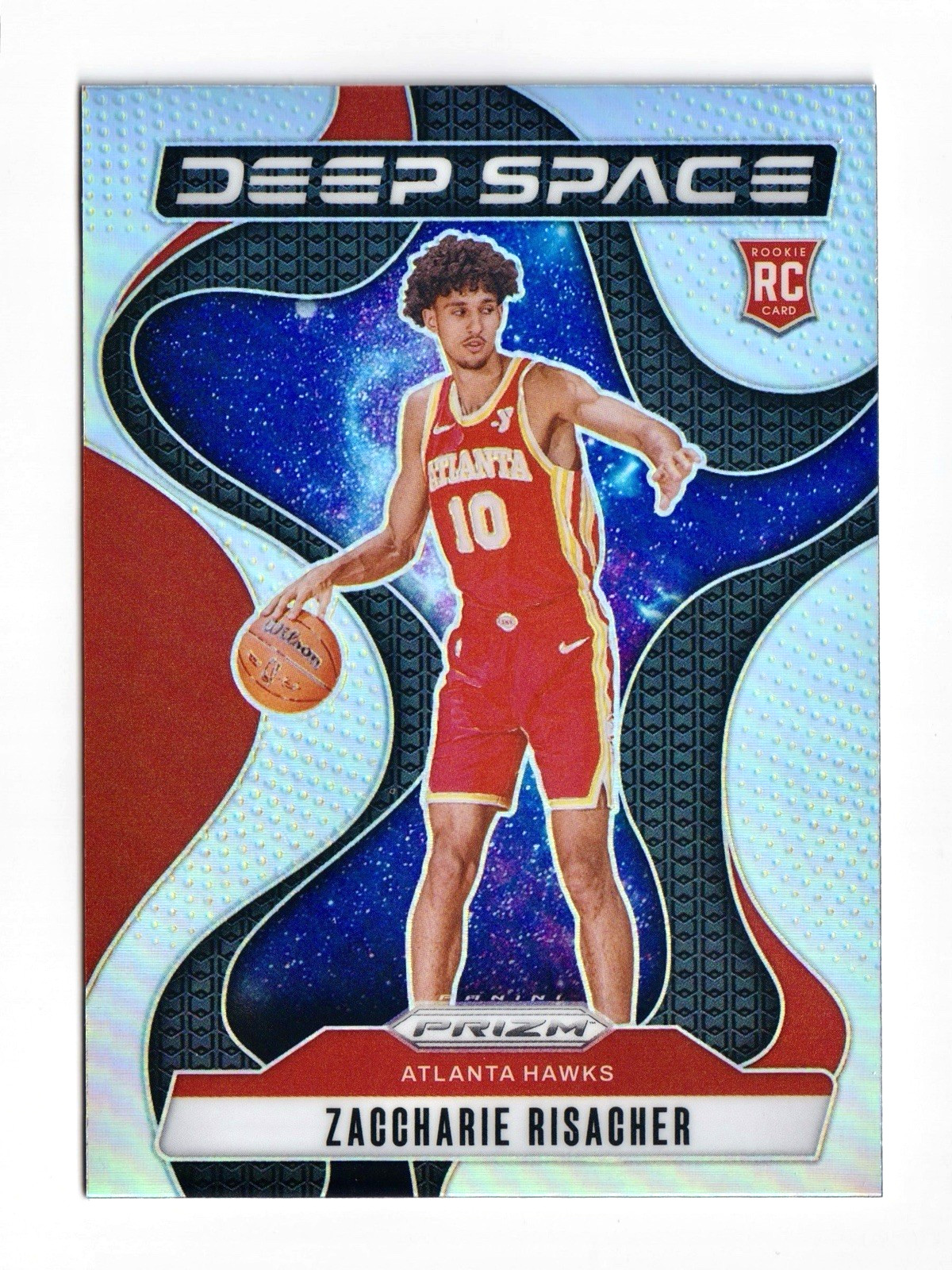 2024-25 Panini Prizm - Zaccharie Risacher Deep Space Silver Prizm RC - Hawks