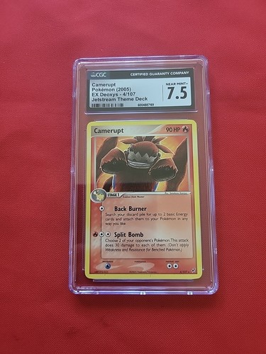 Camerupt graded CGC 7.5 for sale on eBay