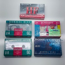 Sony HF 60 Minutes Cassette Normal Bias Tape 1990