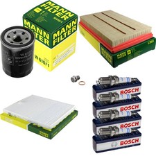 MANN Inspektionspaket BOSCH Zündkerzen für Subaru Justy III 1.3 AWD 1.5